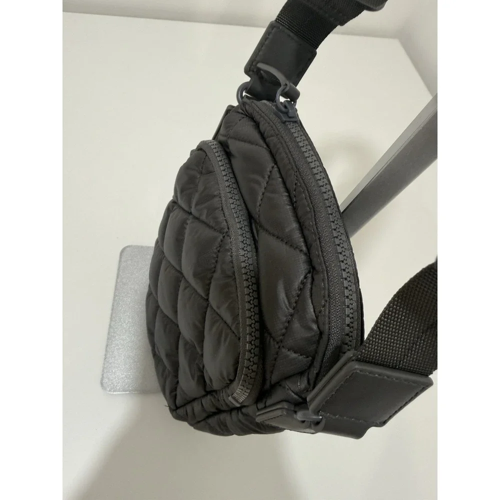 QUINCE TRANSIT QUILTED PHONE CROSSBODY Shoulder HANDBAG PURSE Charcoal